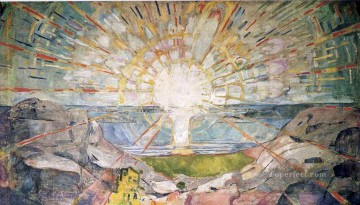 Abstracto famoso Painting - el sol 1916 Edvard Munch Expresionismo